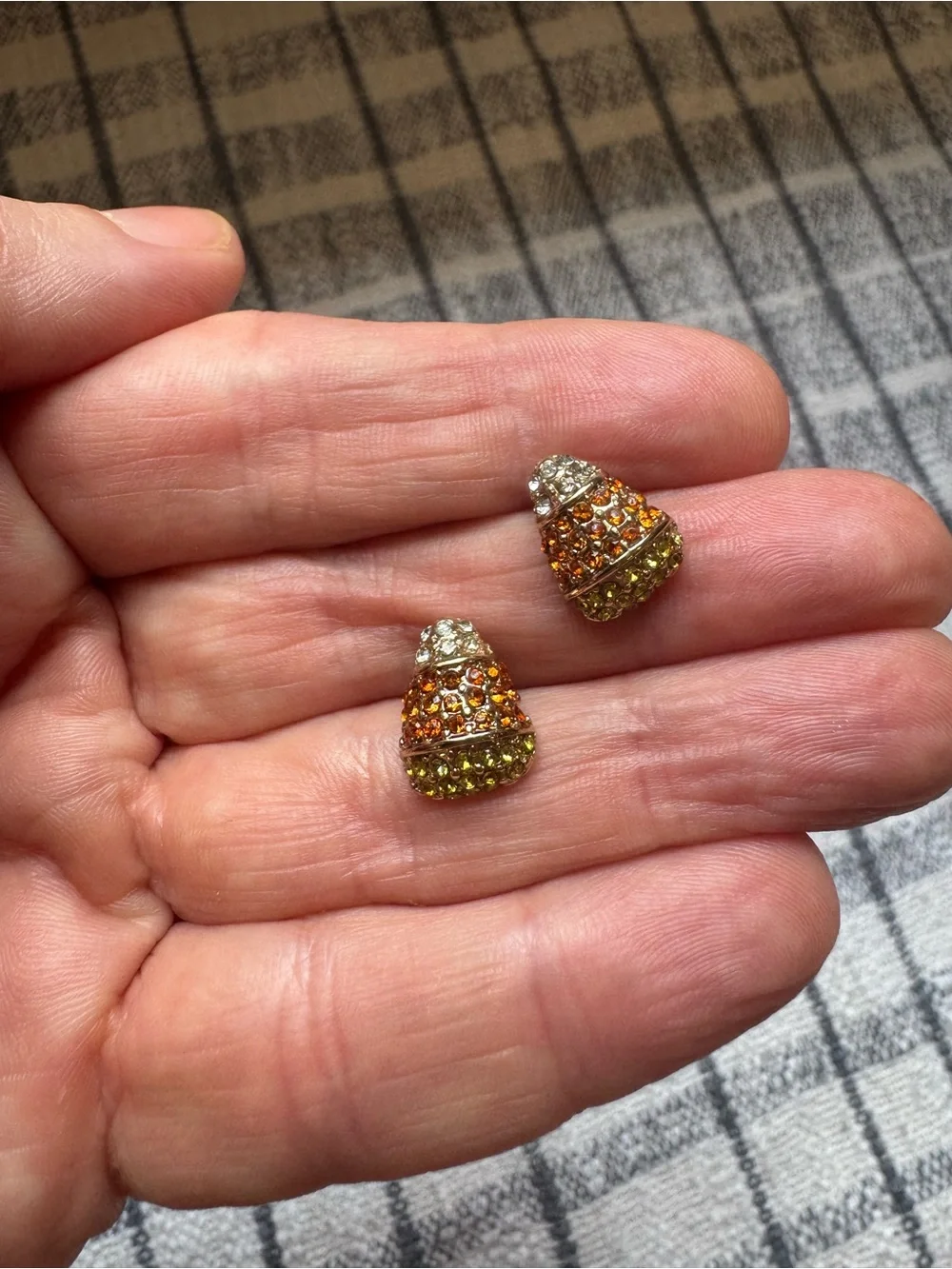 J. Crew Crystal Candy Corn Earrings